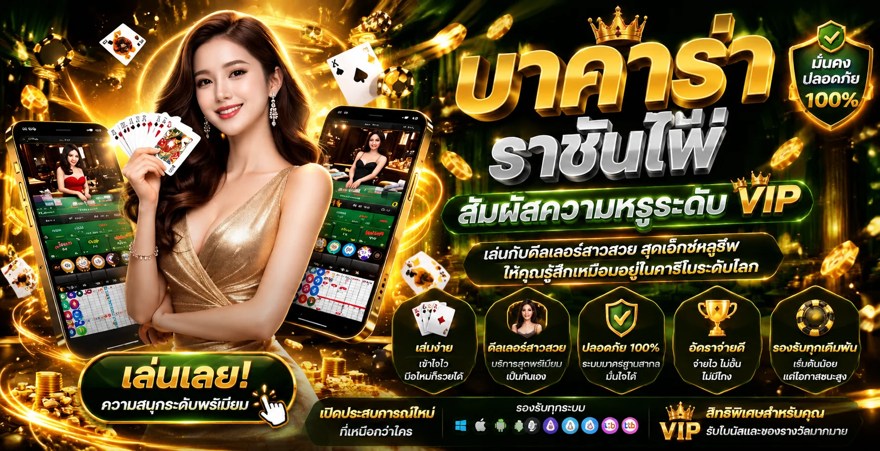 คาสิโนสดระบบแท้ VODKAFUN9 บาคาร่า รูเล็ต ดีลเลอร์สด 24 ชม.